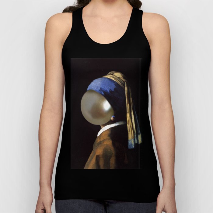 Pearl with a Girl Earring Tank Top