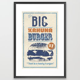 Big Kahuna Burger Framed Art Print