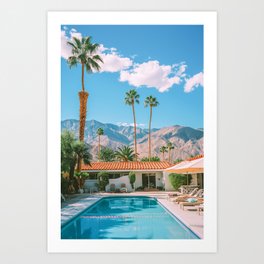 Palm Springs Pool 35mm Kodak 524 Art Print