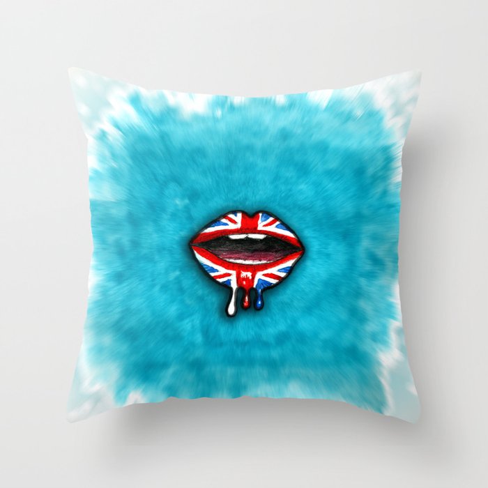 Dripping with British Pride. Throw Pillow