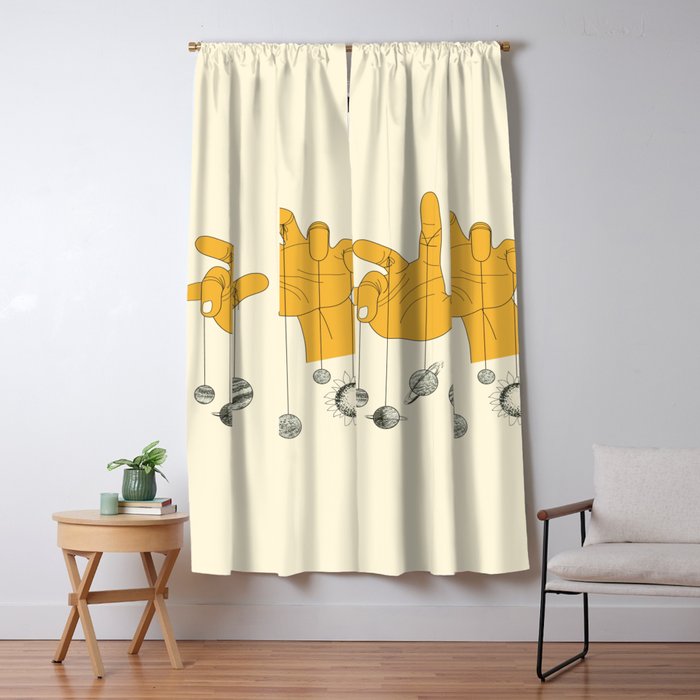 Solar System Blackout Curtain By Nadja1 Society6