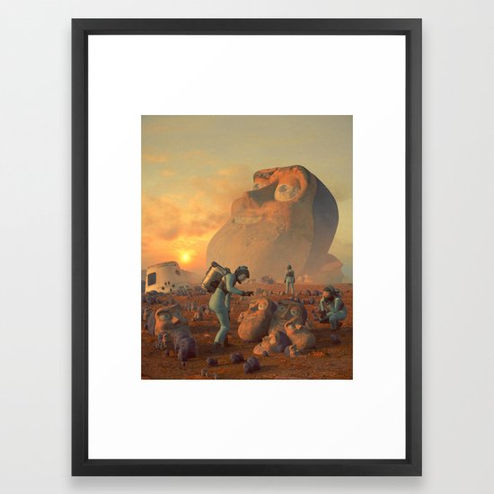 INFINITY AND BEYOND (everyday 01.21.19] Framed Art Print by beeple | Society6