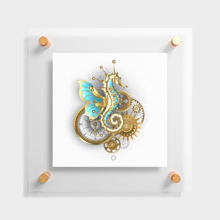 Mechanical Seahorse Floating Acrylic Print