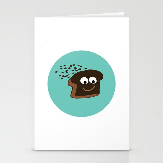 Happy Burned Toast Stationery Cards