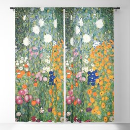 Gustav Klimt Flower Garden, No,1 . Blackout Curtain