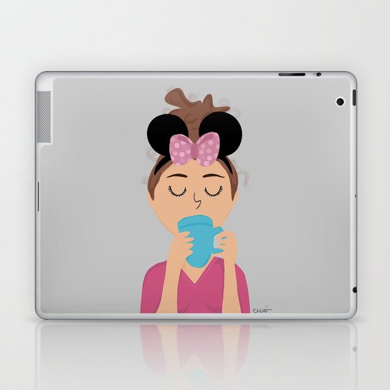 Coffee, Mouse Ears, Repeat.  Laptop & iPad Skin
