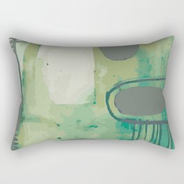 Spring meadow (abstract composition) Rectangular Pillow