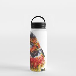 Watercolour Crested Barbet Water Bottle