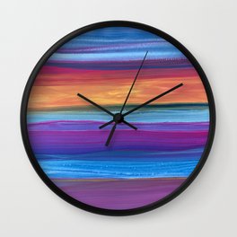 Sunset Reflection Wall Clock