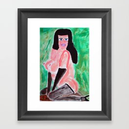BETTY PAGE Framed Art Print