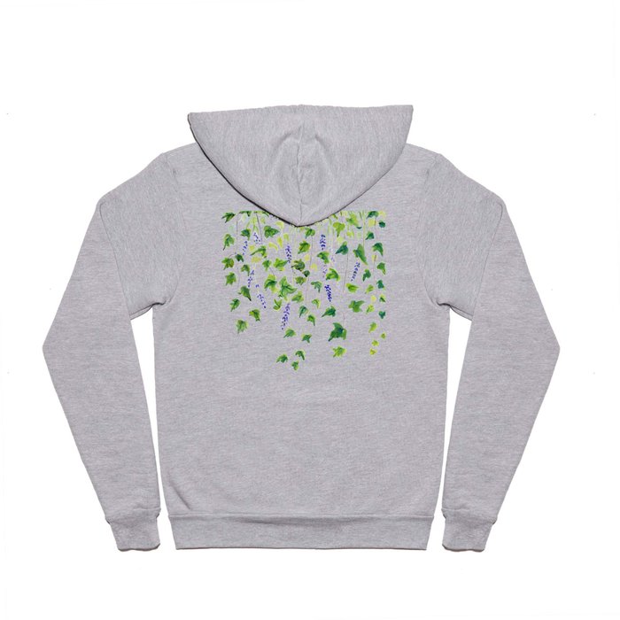 Ivy and Lavender Watercolor Hoody