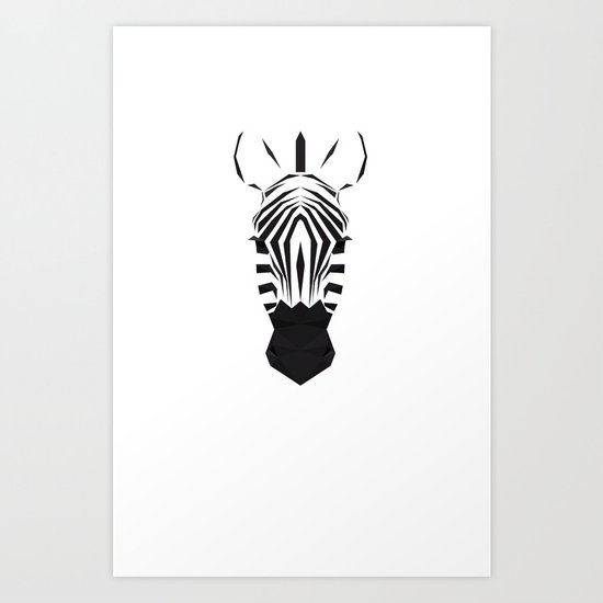 Zebra Art Print