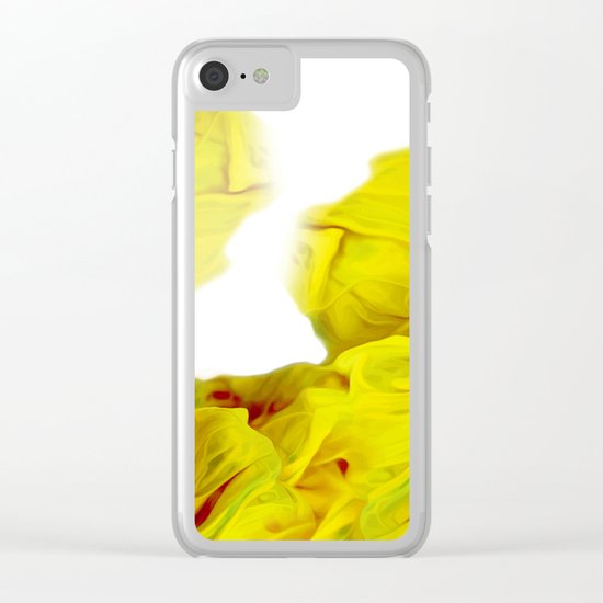 Yellow Ink Clear iPhone Case
