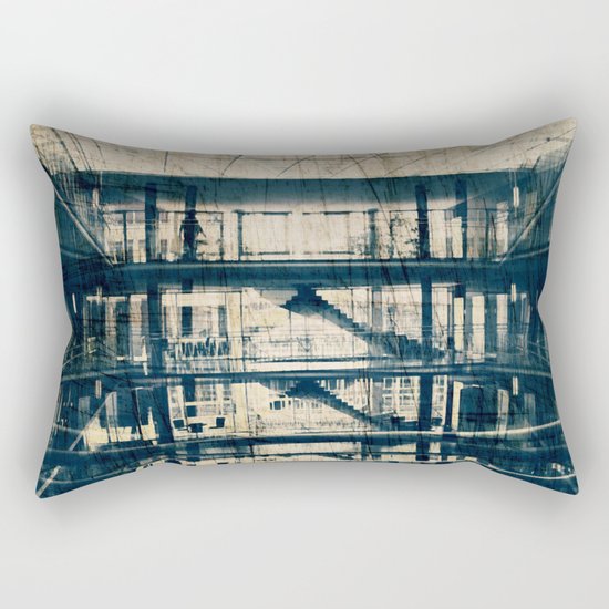 Labyrinth of Stairs #1 Rectangular Pillow