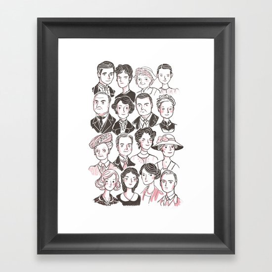 Downton Abbey Framed Art Print