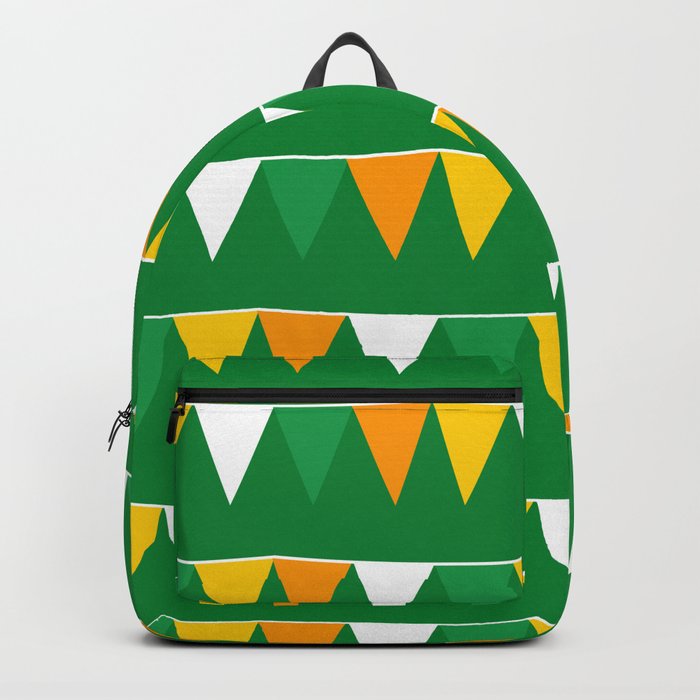 St Patrick's day flag flat cartoon pattern Backpack