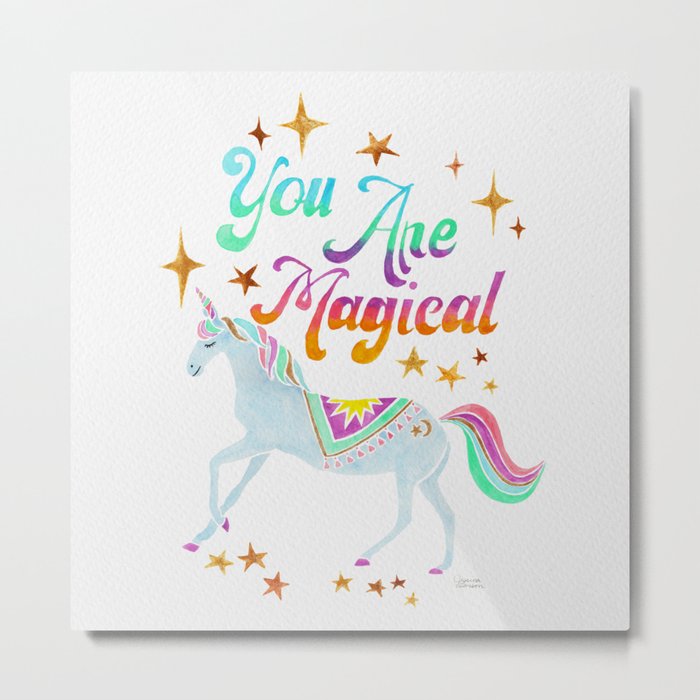 You Are Magical - Unicorn Metal Print