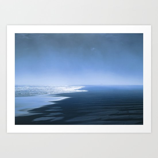 Blue ocean mood Art Print
