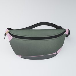 Stone sculpture in olive green Fanny Pack