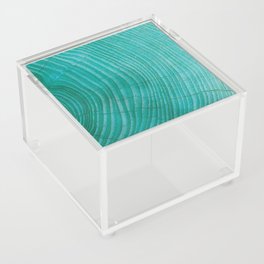 Turquoise wood Acrylic Box