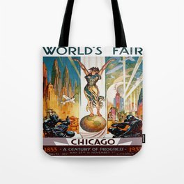 Vintage World's Fair Chicago IL 1933 Tote Bag