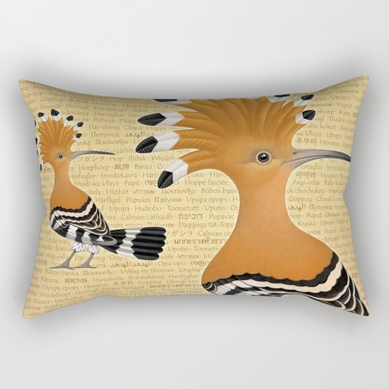 Punky Upupa Rectangular Pillow