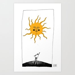 Sun Greeting Art Print
