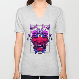 Yokai Mask V Neck T Shirt