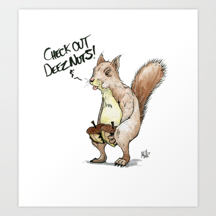 A Sassy Squirrel Kunstdrucke A Sassy Squirrel Kunstdrucke