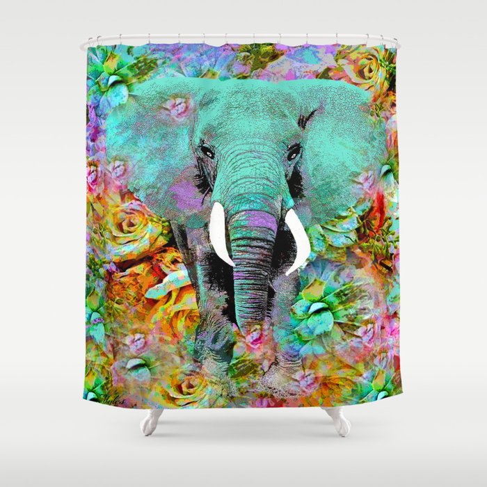ELEPHANT #8 Shower Curtain