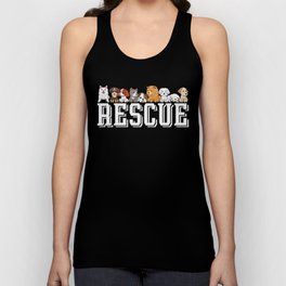 Rescue Dogs Adopt Dog Don’t Shop Unisex Tank Top