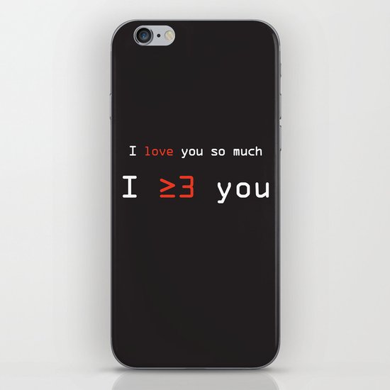 I More Than Love You iPhone & iPod Skin