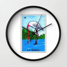 La Garza Lottery Gift - Mexican Lottery La Garza Wall Clock