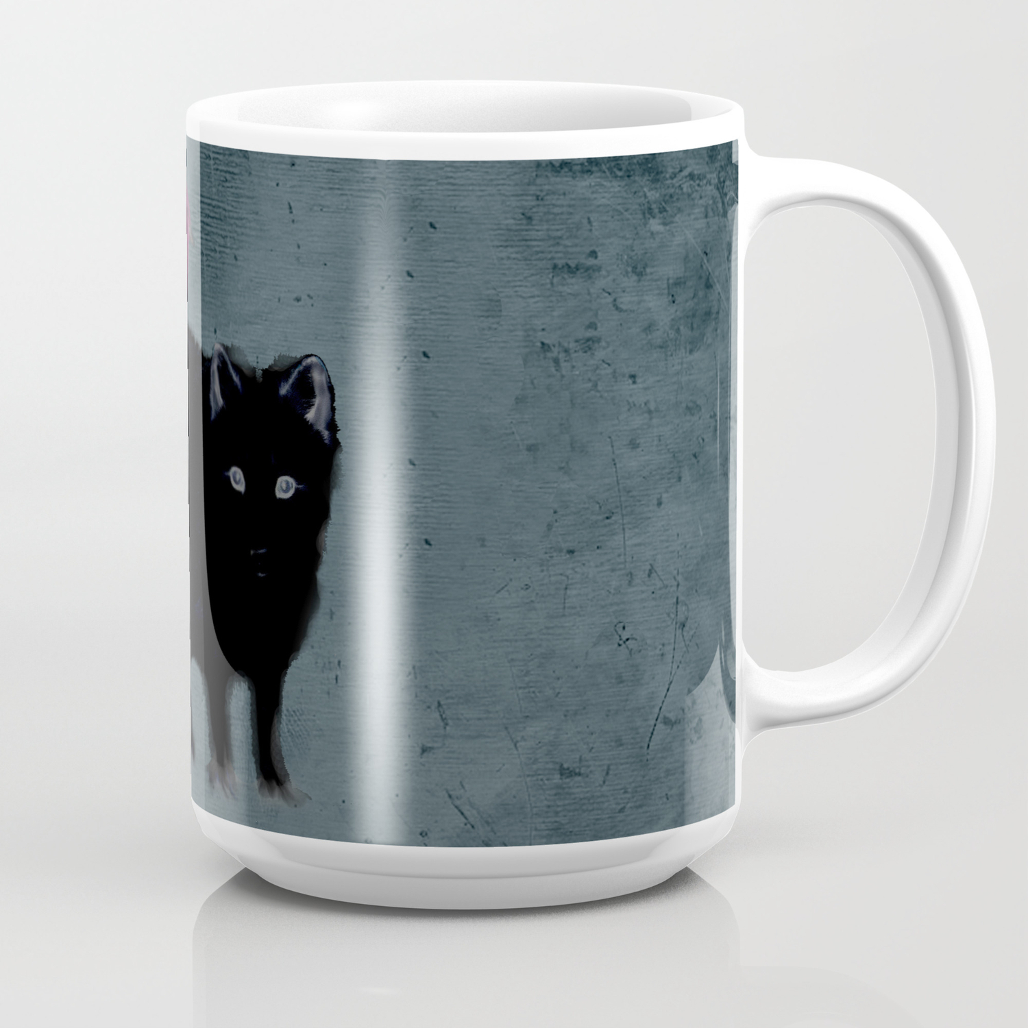 Cat And Bird Friends Coffee Mug By Gwenolademuralt Society6
