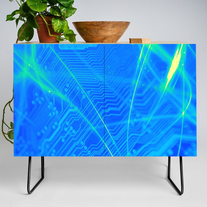 Abstract Technology Credenza