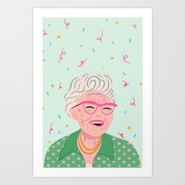 Happy birthday grandma Art Print