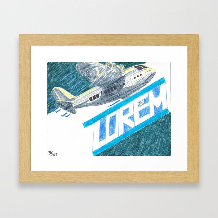 Lorem Flying Boats Framed Art Print