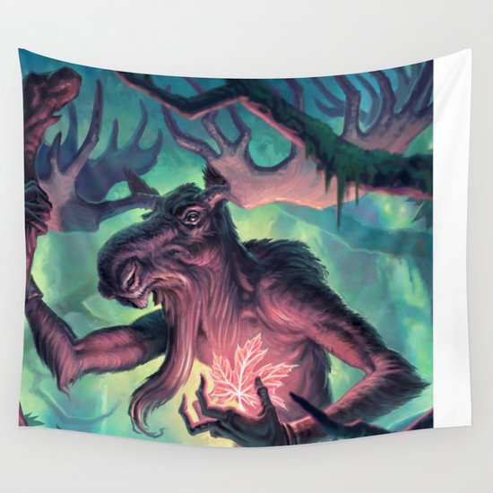 Moose Shamman Wall Tapestry