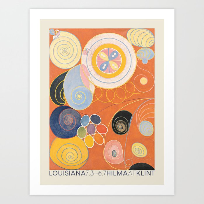 MODERN HILMA AF KLINT ABSTRACT Poster Picture Painting Canvas art Prints 