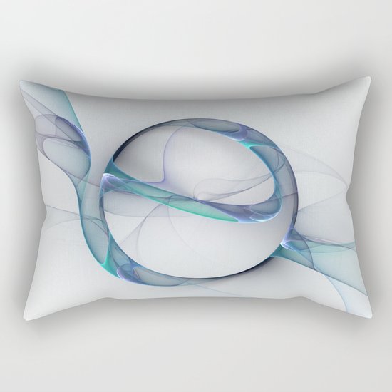 Minimalist Abstract, Fractal Art Rectangular Pillow