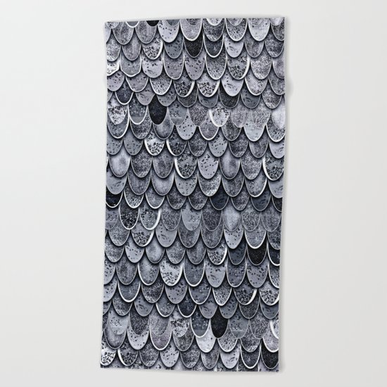 MAGIC MERMAID CLASSIC GREY by Monika Strigel Beach Towel