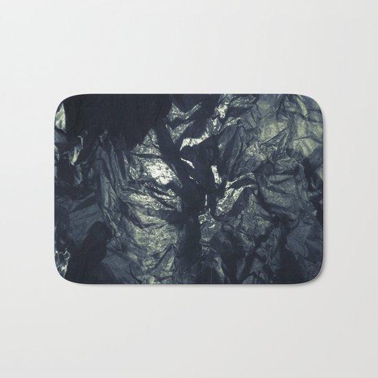 Black paper Bath Mat