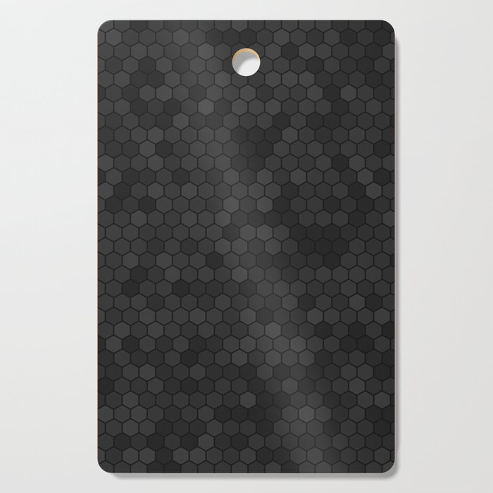 Grey & Black Color Hexagon Honeycomb Design Cutting Board