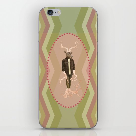 hipster lumberjack deep to the roots iPhone & iPod Skin
