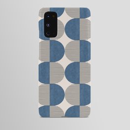 Semicircle Stripes - Blue Android Case