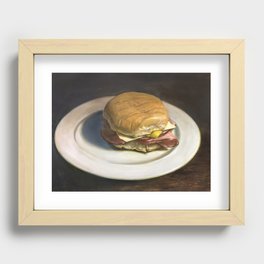 ham and cheese Recessed Framed Print