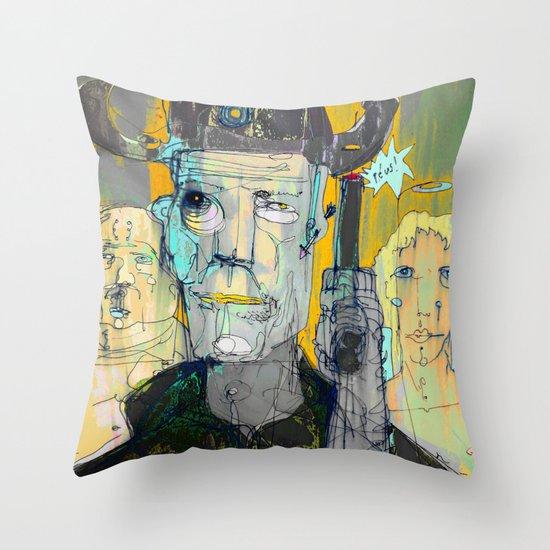 The Good, The Bald & The Ugly Throw Pillow