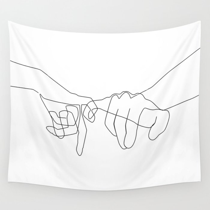 Pinky Swear Wall Tapestry