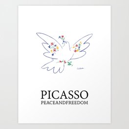 Picasso - Anti War - Dove of Peace Art Print