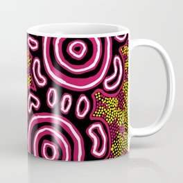 You Belong - Authentic Aboriginal Art Coffee Mug | Nunga, Indigenous, Aboriginalart, Dots, Koorie, Traditional, Naidoc, Australia, Native, Kangaroo 
